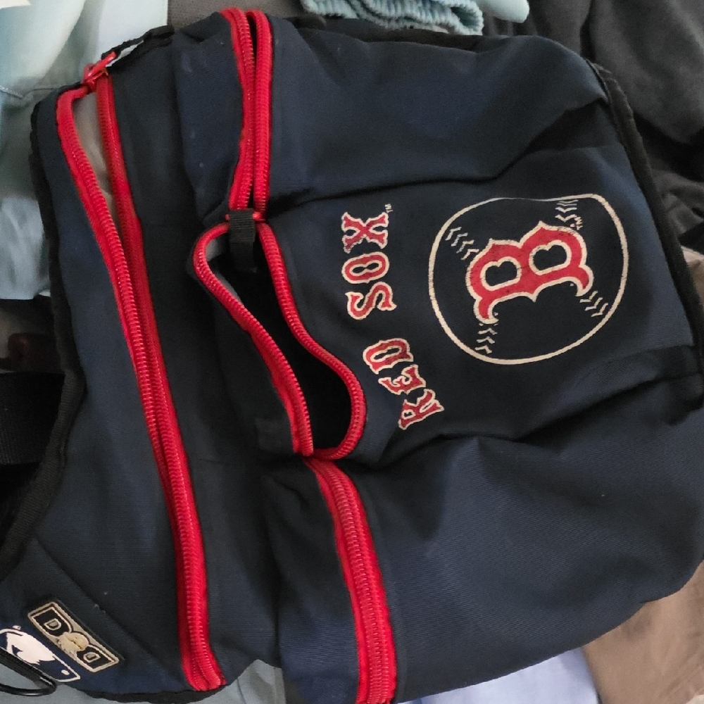 Boston Red Sox Diaper Bag Navy and Red